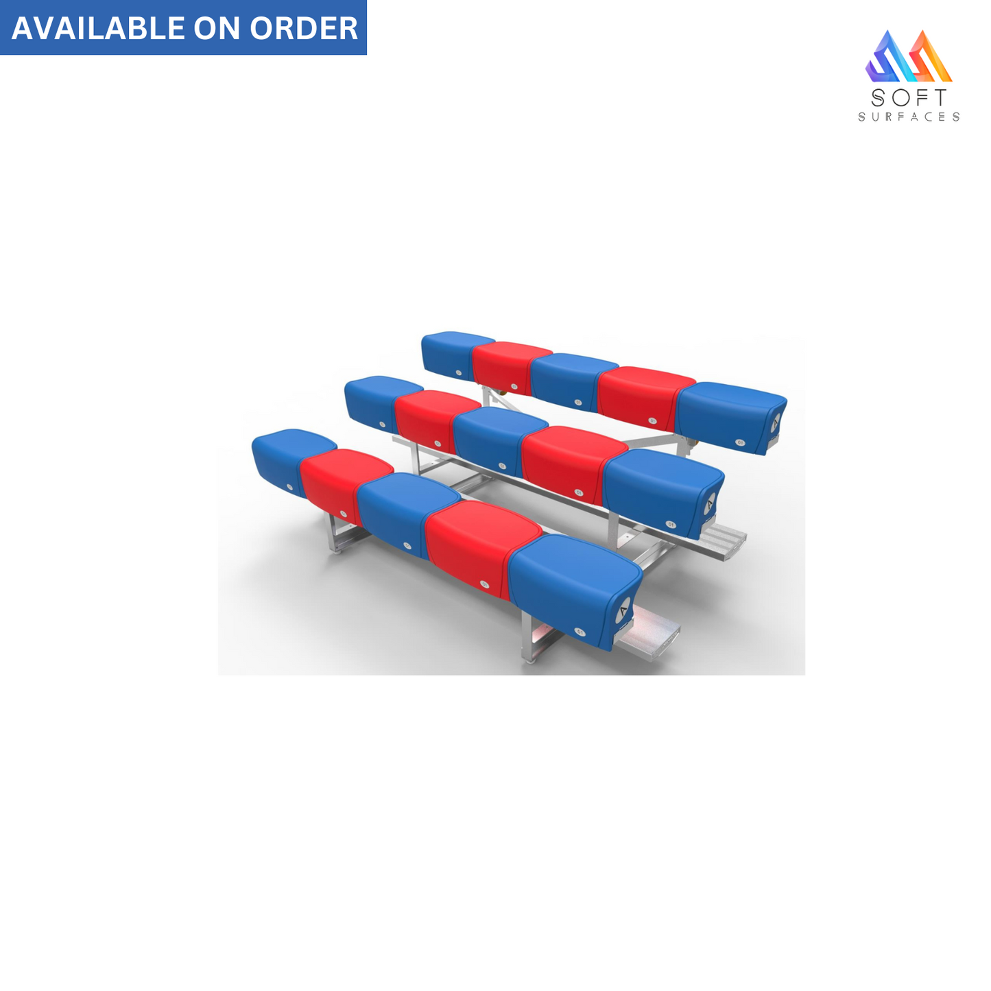 Customized Bleacher With Plastic Seats