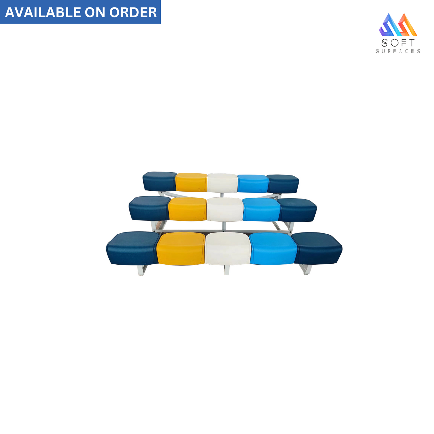 Customized Bleacher With Plastic Seats