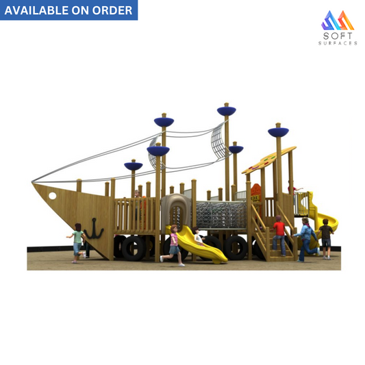 Children’s Outdoor Pirate Ship Playground SSGS24-161A