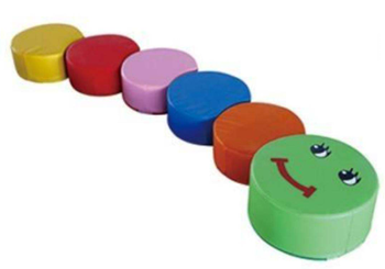Caterpillar shaped stool sets