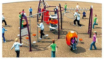 Outdoor climbing frame A